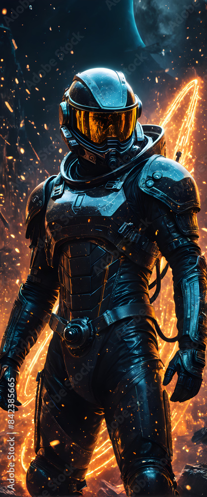 Fototapeta premium biker in action