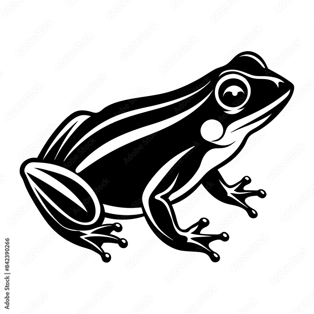 Simple and minimalist frog logo icon vector illustration
Simple and minimalist frog logo icon vector illustration