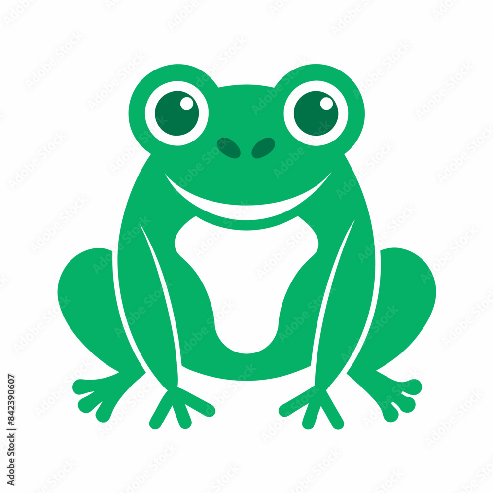 Simple and minimalist frog logo icon vector illustration Simple and minimalist frog logo icon vector illustration