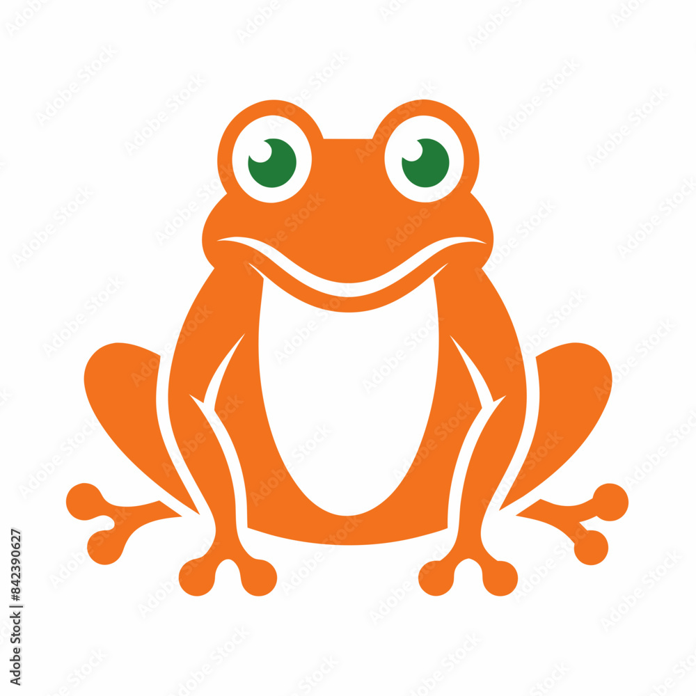 Simple and minimalist frog logo icon vector illustration Simple and minimalist frog logo icon vector illustration