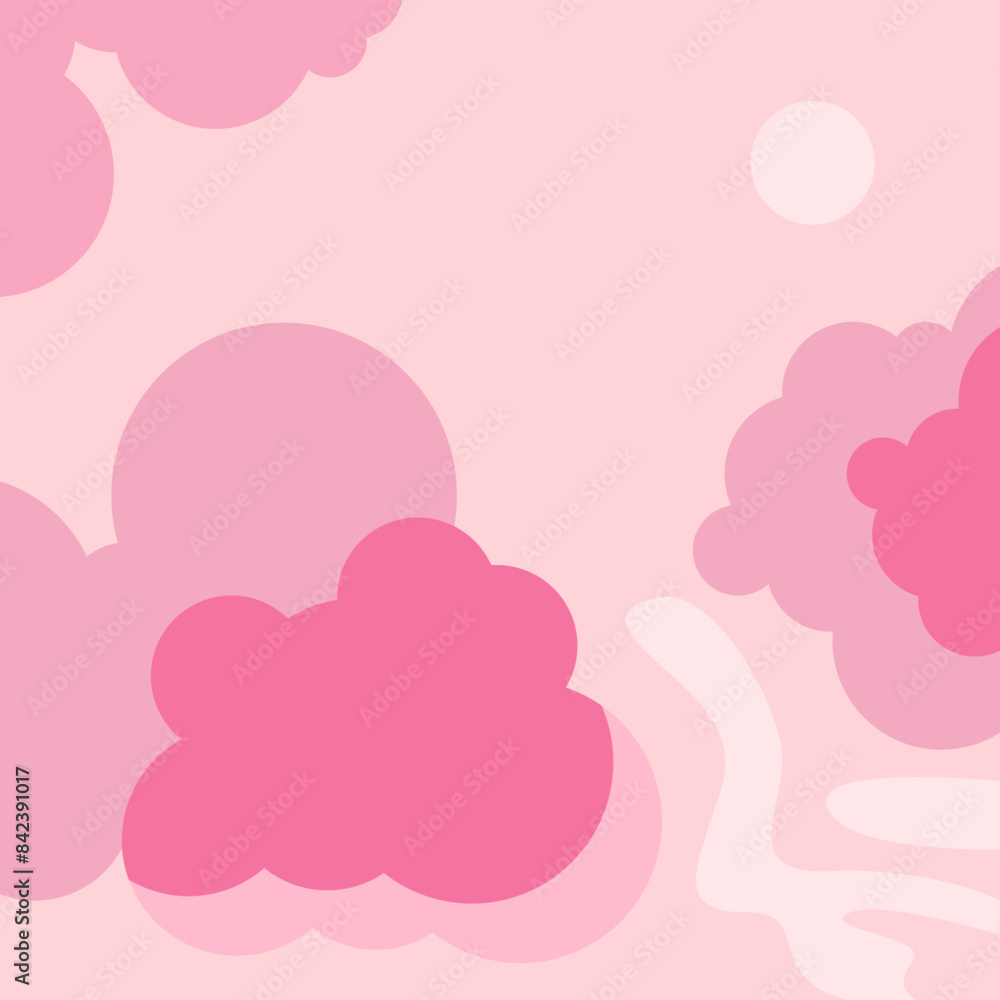 Flat Sky Illustration Element Flat Sky Illustration Element