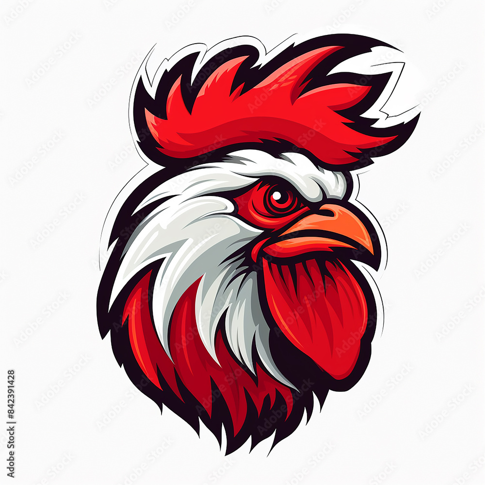 Chicken rooster mascot logo design Chicken rooster mascot logo design