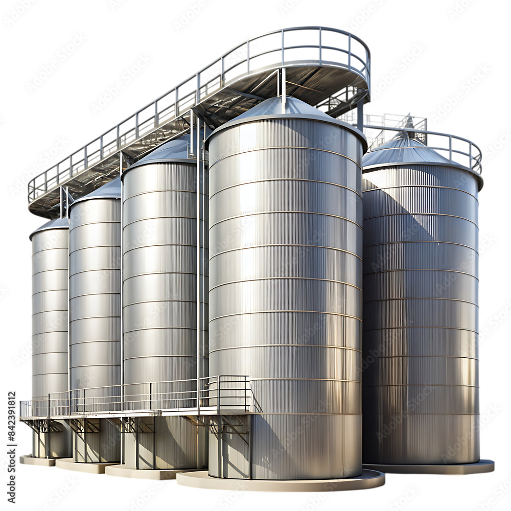 large storage tanks and silos used-for storing raw transparent background large storage tanks and silos used-for storing raw transparent background