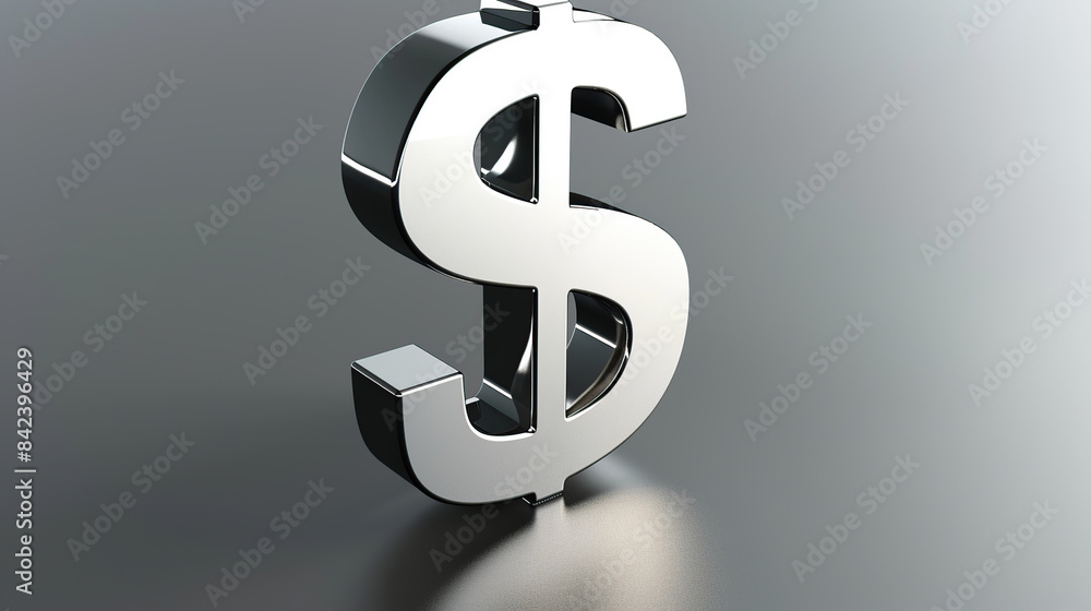 3d render of dollar sign on grey background 3d render of dollar sign on grey background