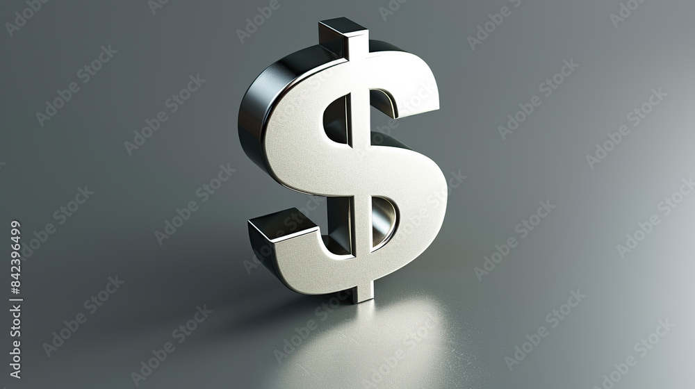 3d render of dollar sign on grey background 3d render of dollar sign on grey background