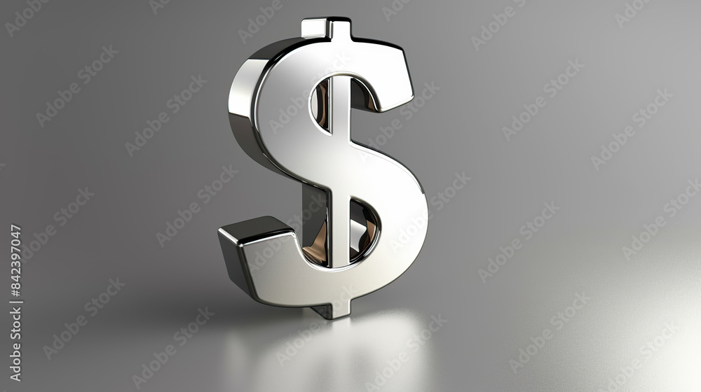 3d render of dollar sign on grey background 3d render of dollar sign on grey background