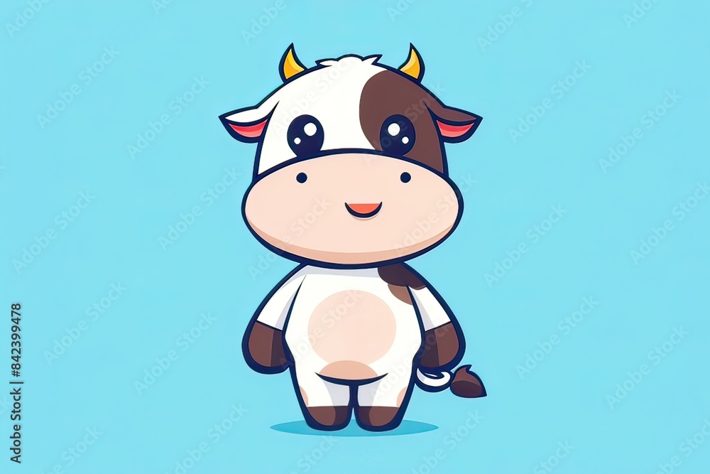 cute cow cartoon, created by ai generated cute cow cartoon, created by ai generated