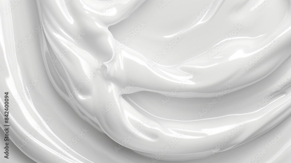 A close-up shot of a swirling white liquid, possibly soap or milk A close-up shot of a swirling white liquid, possibly soap or milk