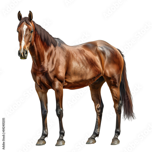 Clipart illustration of horse on a white background. Suitable for crafting and digital design projects.[A-0001]