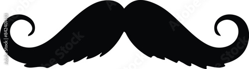 Mustache icon vector illustration, fathers day mustache