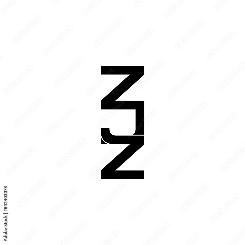 zjz lettering initial monogram logo design zjz lettering initial monogram logo design