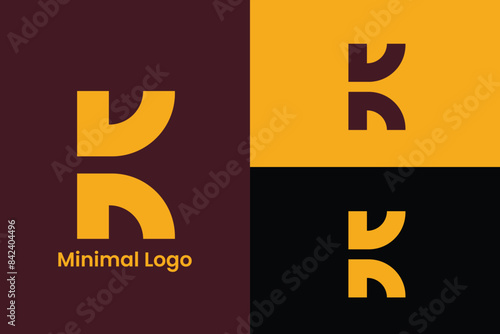 initial letter K logo, letter K geometric logo, letter C finance company logo, corporate company template logo