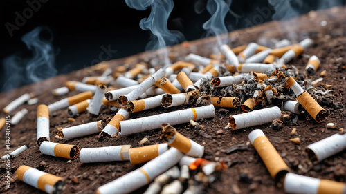 Examining the detrimental effects of cigarette smoking as a 21st-century scourge, emanating foul odors and triggering a cascade of health issues, Generative AI