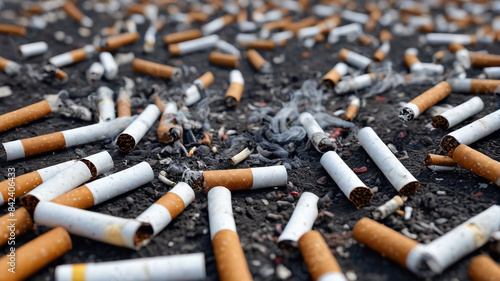 Revealing the urgent need to address cigarettes as a 21st-century epidemic, a pervasive menace releasing foul and dangerous emissions, Generative AI