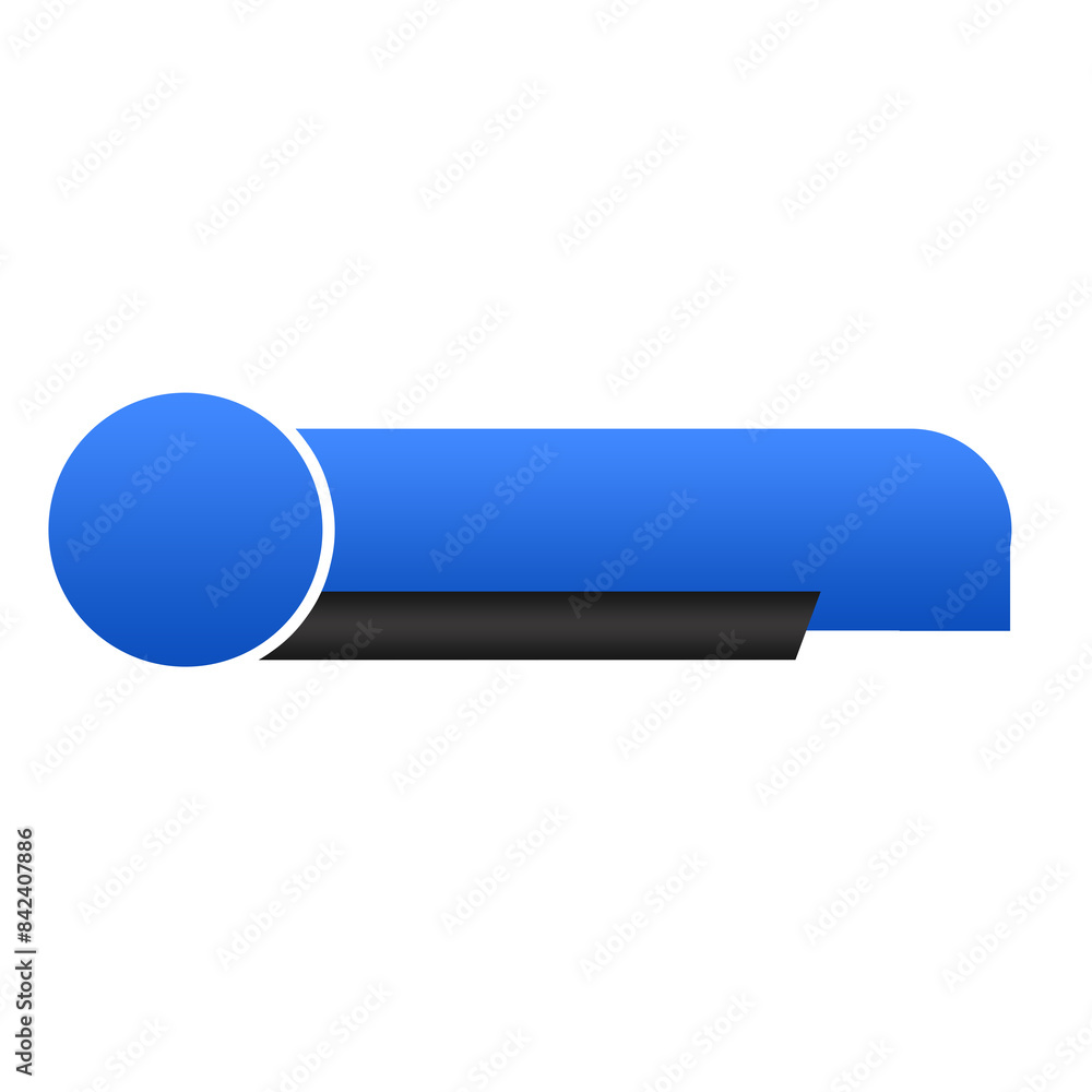Modern Blue and Black Lower third Label Banner Design Modern Blue and Black Lower third Label Banner Design