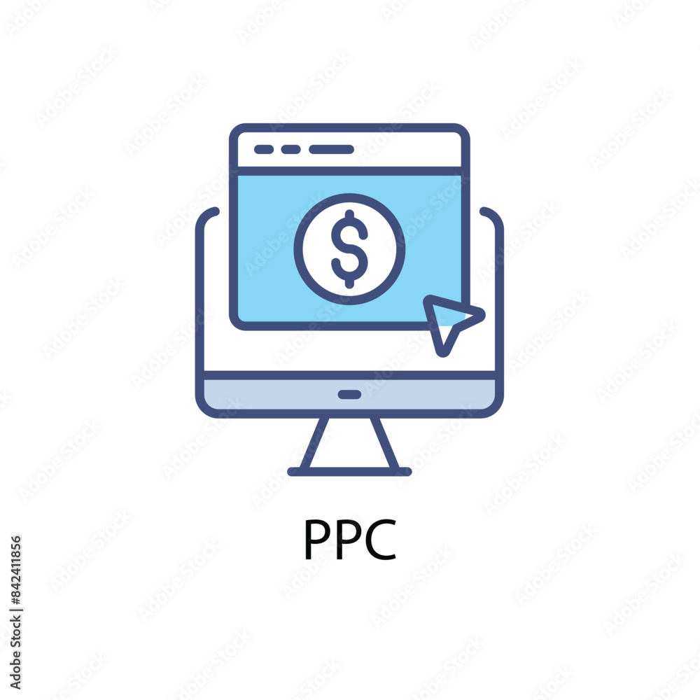 PPC vector icon PPC vector icon