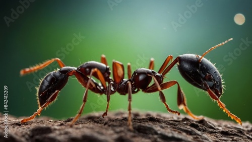 Fire Ants Working Together to Build Their Resilient Mound  © Avalon