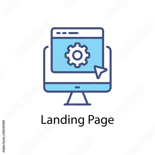 Wallpaper Mural Landing Page vector icon Torontodigital.ca