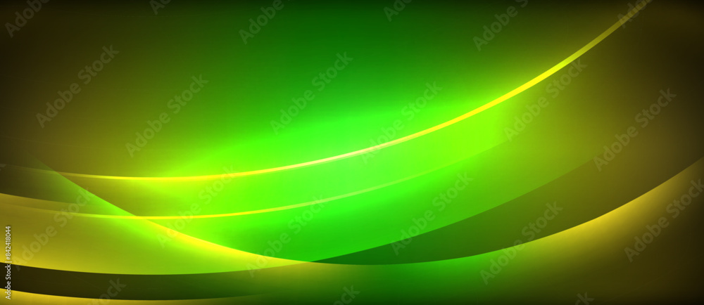 Neon glowing circle rays, light round lines in the dark, planet style neon wave lines. Energetic electric concept design for wallpaper, banner, background Neon glowing circle rays, light round lines in the dark, planet style neon wave lines. Energetic electric concept design for wallpaper, banner, background
