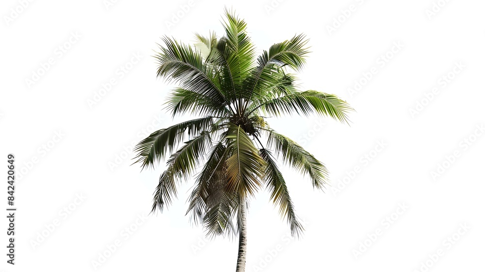 Cut out palm grove Palm tree isolated on white background Coconut tree High quality image for professional composition : Generative AI Cut out palm grove Palm tree isolated on white background Coconut tree High quality image for professional composition : Generative AI