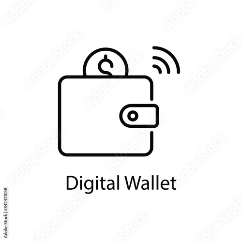 Digital Wallet vector icon