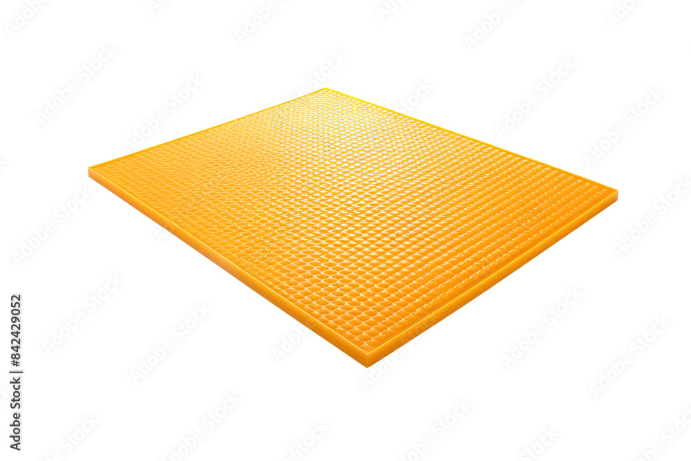 Sunbeam Glow: A Yellow Mat Basking in Radiant White on White or PNG Transparent Background. Sunbeam Glow: A Yellow Mat Basking in Radiant White on White or PNG Transparent Background.