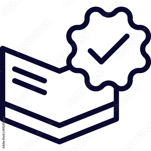 Schoolarship Line Icon photo