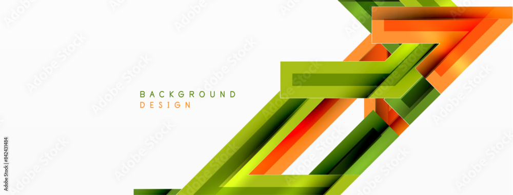 Line zig zag dynamic geometric abstract background. Colorful lines with shadow and light effects, various routes concept. Vector Illustration For Wallpaper, Banner, Background, Card Line zig zag dynamic geometric abstract background. Colorful lines with shadow and light effects, various routes concept. Vector Illustration For Wallpaper, Banner, Background, Card