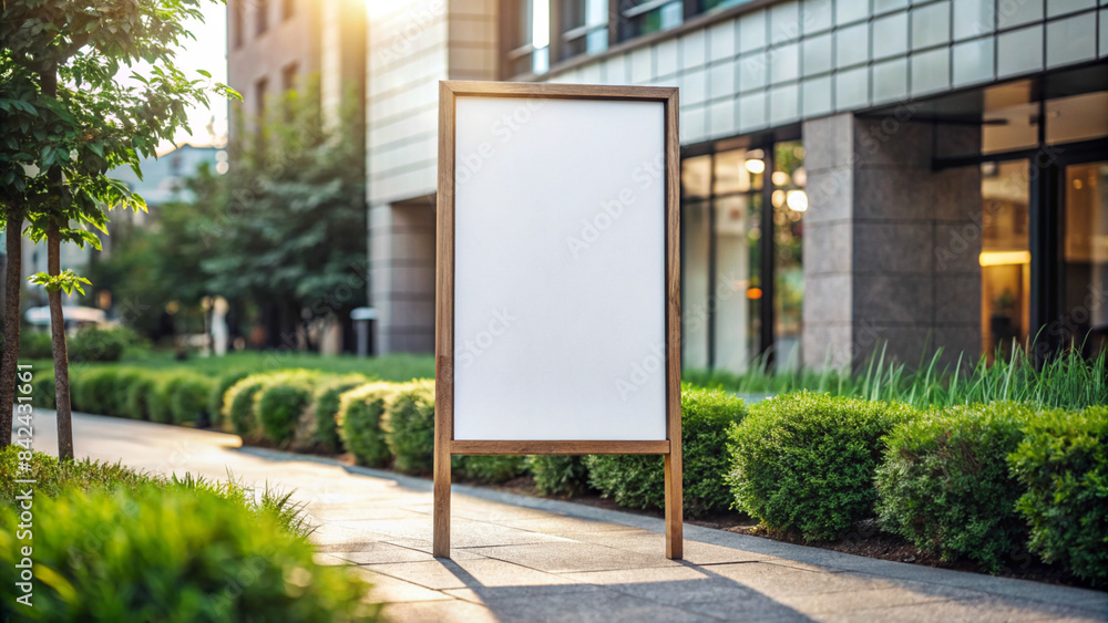 Clean and Modern Sign Mockup for Modern Branding or Business Displays Clean and Modern Sign Mockup for Modern Branding or Business Displays