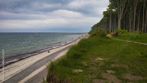 Strand am Gespensterwald an der Ostsee, Ostseeküste im Ostseebad Nienhagen, Landkreis Rostock in Mecklenburg-Vorpommern, Deutschland