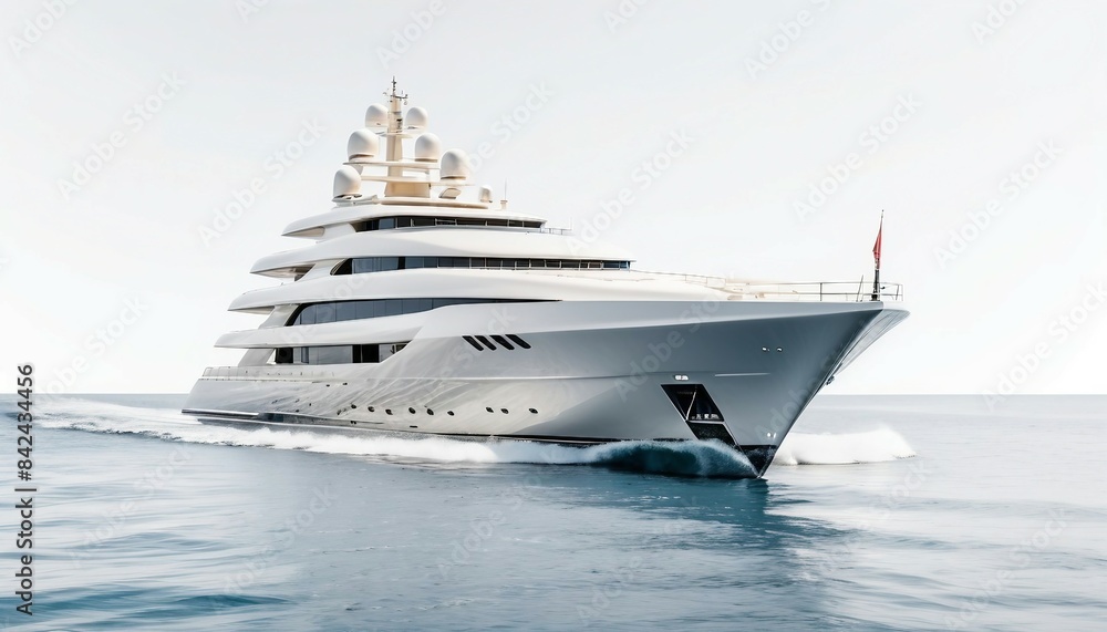 super yacht moving at the ocean, isolated white background
super yacht moving at the ocean, isolated white background