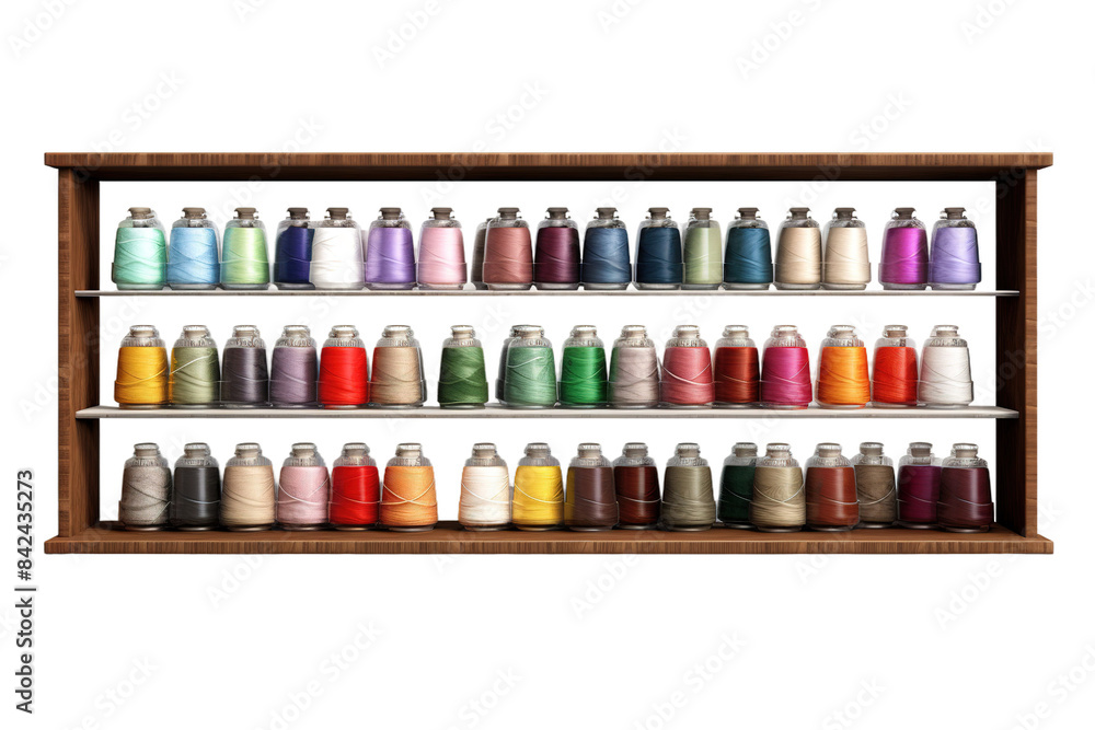 Rainbow Cascades: A Kaleidoscope of Colorful Spools on White or PNG Transparent Background. Rainbow Cascades: A Kaleidoscope of Colorful Spools on White or PNG Transparent Background.