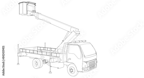 a car with a cradle lift