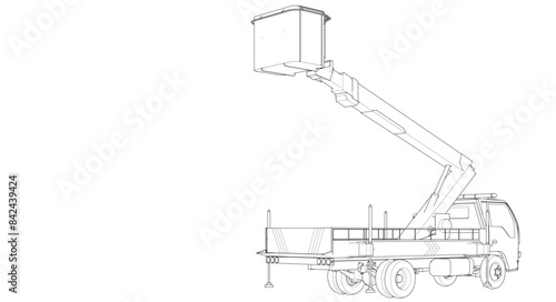 a car with a cradle lift