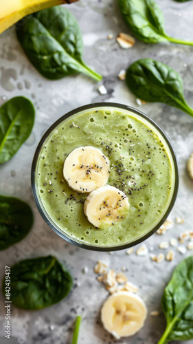 Healthy Spinach and Banana Smoothie