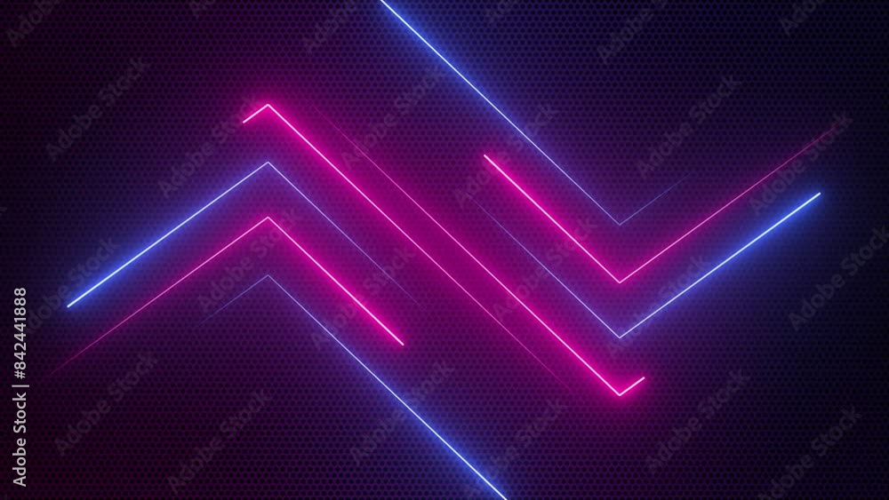 Trendy gaming technology background with glowing red and blue neon light beams. Stylish futuristic tech animation. Full HD and looping motion background. Trendy gaming technology background with glowing red and blue neon light beams. Stylish futuristic tech animation. Full HD and looping motion background.