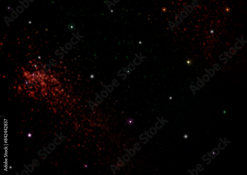 Obraz na płótnie galaxy in a free space. 3D rendering w salonie