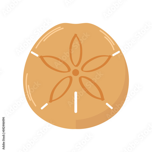 Sand dollar icon clipart avatar logotype isolated vector illustration