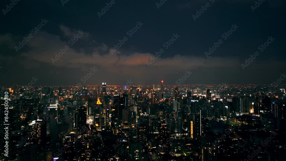 large thunder storm in Bangkok Thailand at night. Impressive thunderstorm with lightning. large thunder storm in Bangkok Thailand at night. Impressive thunderstorm with lightning.