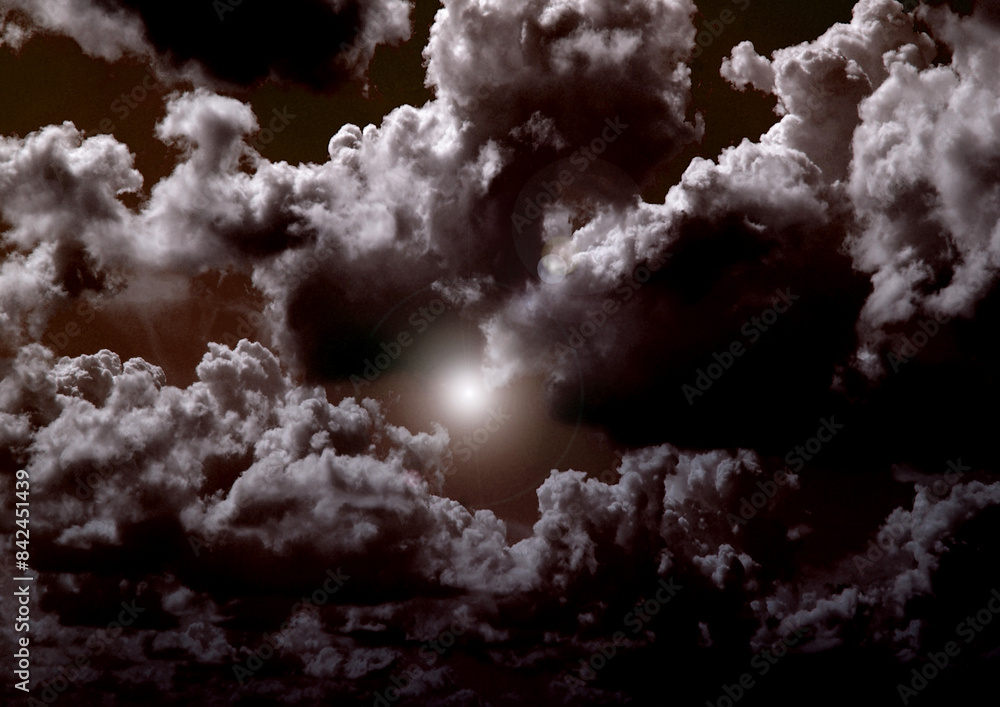 galaxy in a free space. 3D rendering