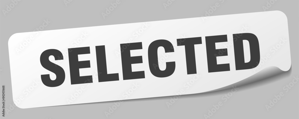 selected sticker. selected label selected sticker. selected label