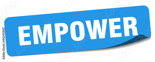 empower sticker. empower label