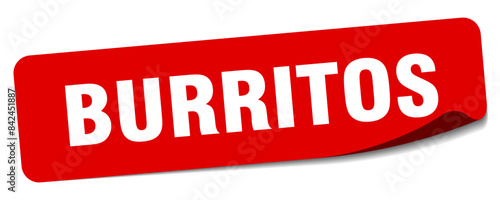 burritos sticker. burritos label