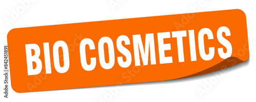 bio cosmetics sticker. bio cosmetics label