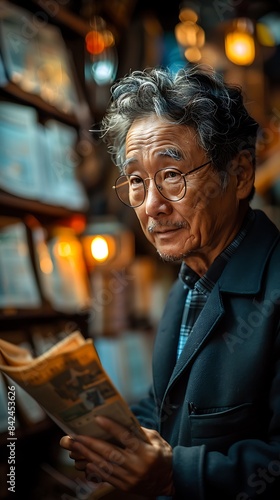 Wallpaper Mural Kore Korean businessman reviewing financial chart Torontodigital.ca