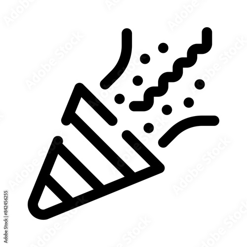 confetti line icon