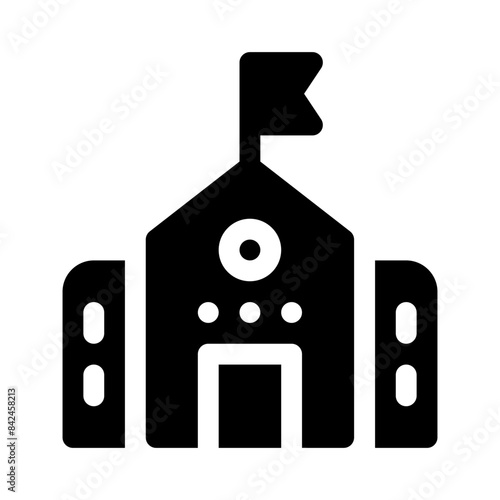 school glyph icon