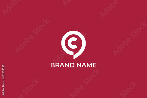 letter C hangout logo, letter C chat icon logo, letter c message icon logo, letter C google hangout logo, logomark