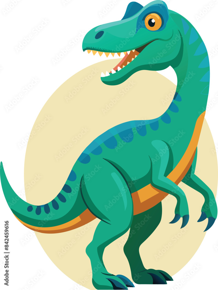Obraz premium Prehistoric Animal Tyrannosaurus Cartoon-