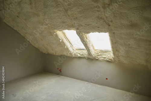 Polyurea Spraying, foam coating insulation of roof